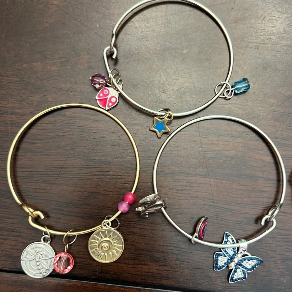 Assorted kids jewelry bracelet charms and necklaces